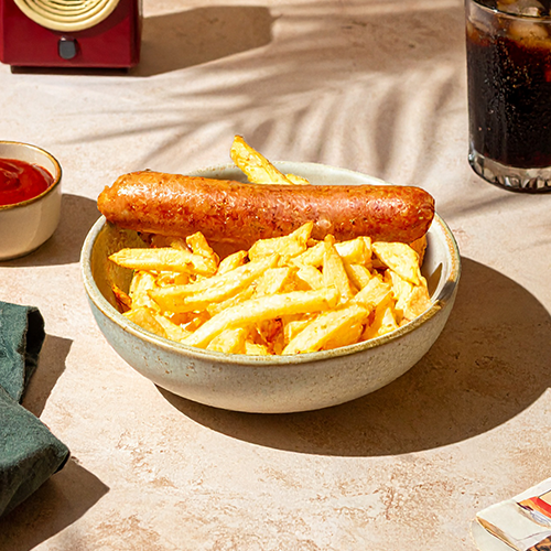 Jumbo Sausage and Fries