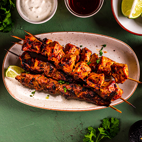 Chicken Shish and Shish Kofte Kebab