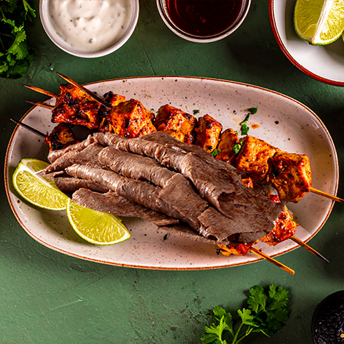 Chicken Shish Kebab and Lamb Doner