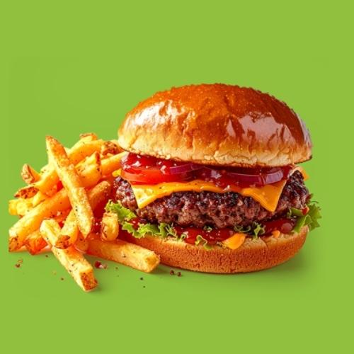 Kids Burger and Fries