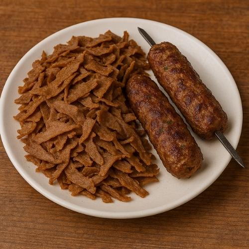 Lamb Doner and Shish Kofte Kebab